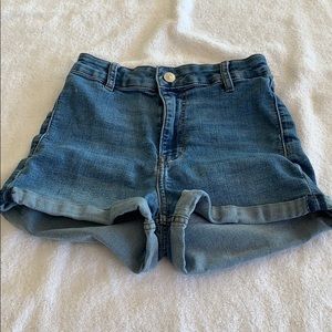H&M High Waisted Jean Shorts